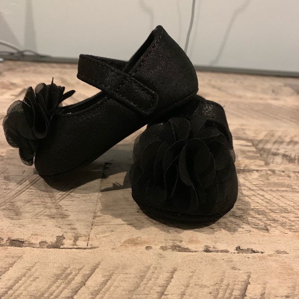 Infant black dress shoes